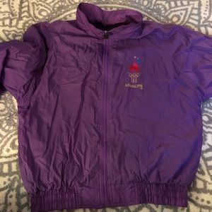 Vintage Purple 1996 Olympics WindBreak size Large